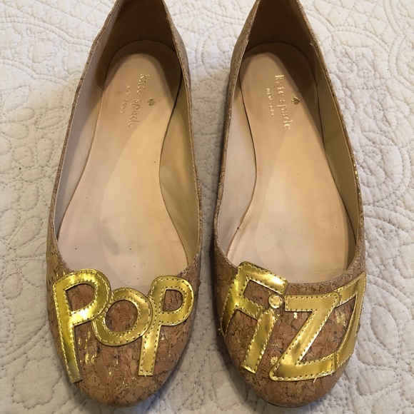 Kate Spade Pop Fizz Cork Ballet Flats *sold out* - Picture 2 of 5